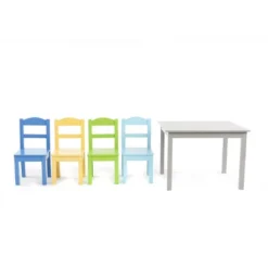 5pc Kids' Wood Table And Chair Set Green/Blue/Gray - Humble Crew -Baby Trend Store GUEST 8fb0d411 5d44 44c2 81f7 622b7f3770c7
