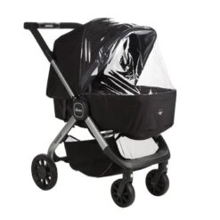 Diono Quantum Lux Stroller Rain Cover, Premium Waterproof Protection, Ventilated Storage Bag, Gray