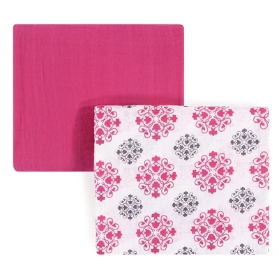 Yoga Sprout Baby Girl Cotton Muslin Swaddle Blankets, Medallion, One Size 3 Yoga Sprout Baby Girl Cotton Muslin Swaddle Blankets, Medallion, One Size