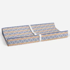 Bacati - Liam Orange/Navy Large Triangles Quilted Muslin Changing Pad Cover -Baby Trend Store GUEST 9c8fd5e6 71f1 4d68 9eed 5868d409930c