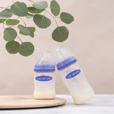 Lansinoh Baby Bottles For Breastfeeding Babies With 3 Slow Flow Nipples (Size 2S) - 5oz/3ct 9 Lansinoh Baby Bottles For Breastfeeding Babies With 3 Slow Flow Nipples (Size 2S) - 5oz/3ct - Image 7