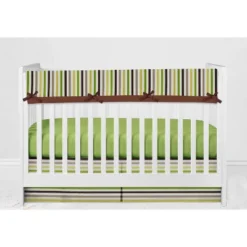 Bacati - Mod Dots Stripes Green Yellow Beige Brown 10 Pc Crib Bedding Set With Long Rail Guard Cover -Baby Trend Store GUEST 9ef71038 4cbd 428f aa74 596fafb3f15f
