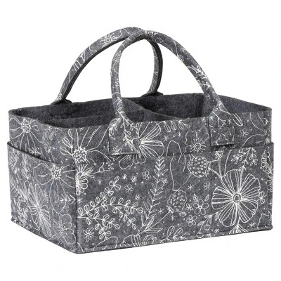 Sammy & Lou Printed Felt Storage Caddy - Floral 3 Sammy & Lou Printed Felt Storage Caddy - Floral