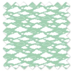 Baby Trend Store 33 Bacati - Clouds In The City Mint/ Clouds Crib/Toddler Bed Skirt
