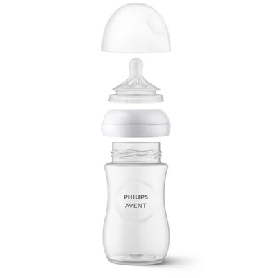 Philips Avent Glass Natural Bottle With Natural Response Nipple Baby Set - 7pc 15 Philips Avent Glass Natural Bottle With Natural Response Nipple Baby Set - 7pc - Image 13