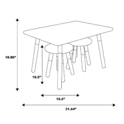 Kids' Dipped Table And Stool Set - ACEssentials -Baby Trend Store GUEST a589ca04 3acc 4a29 856f 9a4369f49252