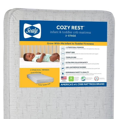 Sealy Cozy Rest 2-Stage Extra Firm Crib And Toddler Mattress 3 Sealy Cozy Rest 2-Stage Extra Firm Crib And Toddler Mattress