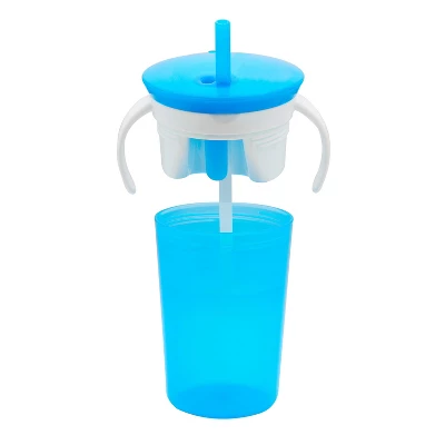 Munchkin SnackCatch & Sip 2-in-1 Snack Catcher And Spill Proof Cup - Blue - 9 Fl Oz 6 Munchkin SnackCatch & Sip 2-in-1 Snack Catcher And Spill Proof Cup - Blue - 9 Fl Oz - Image 4