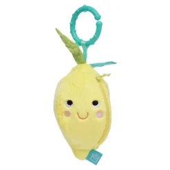 Manhattan Toy Mini-Apple Farm Lemon Baby Travel Toy With Rattle, Squeaker, Crinkle Fabric & Teether Clip-on Attachment -Baby Trend Store GUEST aca50f82 656c 4d7f 8df3 db03fba2064c