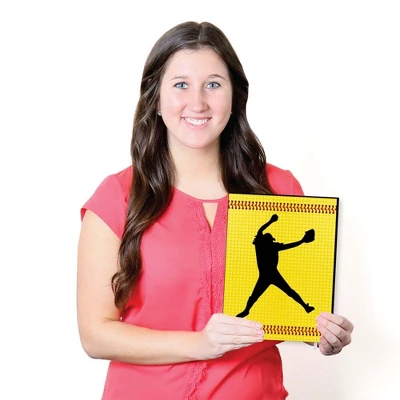 Big Dot Of Happiness Grand Slam - Fastpitch Softball - Sports Nursery Wall Art, Kids Room Decor & Game Room Decor - 7.5 X 10 Inches - Set Of 3 Prints 6 Big Dot Of Happiness Grand Slam - Fastpitch Softball - Sports Nursery Wall Art, Kids Room Decor & Game Room Decor - 7.5 X 10 Inches - Set Of 3 Prints - Image 4