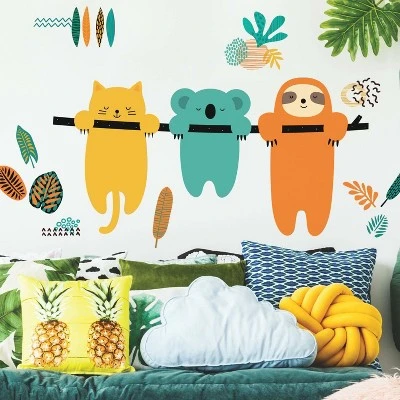 RoomMates Koala And Sloth Peel And Stick Giant Wall Decal 3 RoomMates Koala And Sloth Peel And Stick Giant Wall Decal