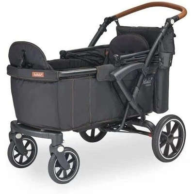 Larktale Sprout Single-to-Double Stroller/Wagon - Expandable And Foldable Stroller Wagon For Kids With Canopy, Storage, And Accessories - Byron Black 4 Larktale Sprout Single-to-Double Stroller/Wagon - Expandable And Foldable Stroller Wagon For Kids With Canopy, Storage, And Accessories - Byron Black - Image 2