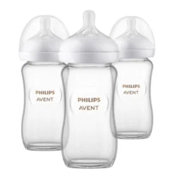 Philips Avent 3pk Glass Natural Baby Bottle With Natural Response Nipple - Clear - 8oz -Baby Trend Store GUEST b49e653e a92e 49b2 bf32 bdf10eaefdac