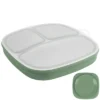 Re-Play Silicone Suction Divided Dining Plate With Lid - Sage -Baby Trend Store GUEST b5ebcef4 3577 4cd0 881b 57478548df91