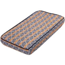 Bacati - Liam Orange/Navy Large Triangles Quilted Muslin Changing Pad Cover -Baby Trend Store GUEST b78e9c31 0833 44d6 bf34 9819ba14af07