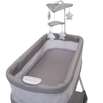 Simmons Kids' Shooting Star Rocking Bassinet With Airflow Mesh - Platinum 7 Simmons Kids' Shooting Star Rocking Bassinet With Airflow Mesh - Platinum - Image 5