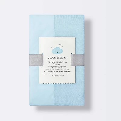 Wipeable Changing Pad Cover - Solid Blue - Cloud Island™ 4 Wipeable Changing Pad Cover - Solid Blue - Cloud Island™ - Image 2