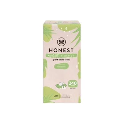 The Honest Company Hydrate + Cleanse Plant-Based Baby Wipes - Aloe And Cucumber - 240ct 6 The Honest Company Hydrate + Cleanse Plant-Based Baby Wipes - Aloe And Cucumber - 240ct - Image 4