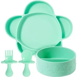 Grabease 4-Piece Stay-Put Table Set For Babies & Toddlers 6 Months & Up, Divided Bowl With Suction Bottoms Plus Self-Feeding Spoon & Fork 18 Grabease 4-Piece Stay-Put Table Set For Babies & Toddlers 6 Months & Up, Divided Bowl With Suction Bottoms Plus Self-Feeding Spoon & Fork -Baby Trend Store GUEST be00c98a 448e 41ff a127 9e751940f28c
