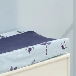 Lambs & Ivy Jungle Party Blue Monkey/Palm Tree Changing Pad Cover -Baby Trend Store GUEST be013475 87c4 47b8 9814 9af5cec12609