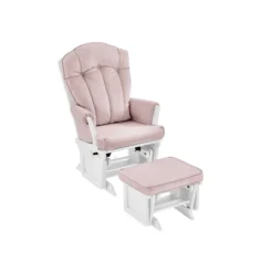 Suite Bebe Victoria Glider And Ottoman - White Wood And Pink Fabric -Baby Trend Store GUEST c63f2525 1a21 4a9e 8699 b66aa19f0792