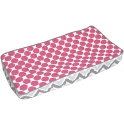 Bacati - Gray Zigzag Pink Dots Muslin Changing Pad Cover.... -Baby Trend Store GUEST c9e74c34 d15b 4395 b6ec 7786ed188476