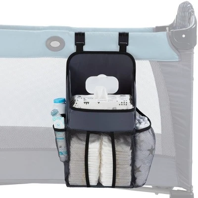 LA Baby Universal Playard Nursery Organizer And Diaper Caddy For Baby's Essentials - Gray 4 LA Baby Universal Playard Nursery Organizer And Diaper Caddy For Baby's Essentials - Gray - Image 2