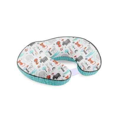 Bacati - 3 Pc Safari Jungle Aqua Orange Gray Boys Hugster Feeding & Infant Support Nursing Pillow 3 Bacati - 3 Pc Safari Jungle Aqua Orange Gray Boys Hugster Feeding & Infant Support Nursing Pillow