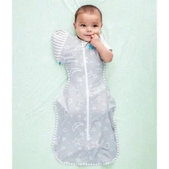 Love To Dream Swaddle Wrap - Moon And Stars Gray -Baby Trend Store GUEST dd019a8e 53ce 4418 8e19 cb387cd5925a