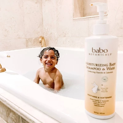 Babo Botanicals Moisturizing 2-in-1 Oatmilk & Calendula Baby Shampoo & Wash - 16 Fl Oz 10 Babo Botanicals Moisturizing 2-in-1 Oatmilk & Calendula Baby Shampoo & Wash - 16 Fl Oz - Image 8