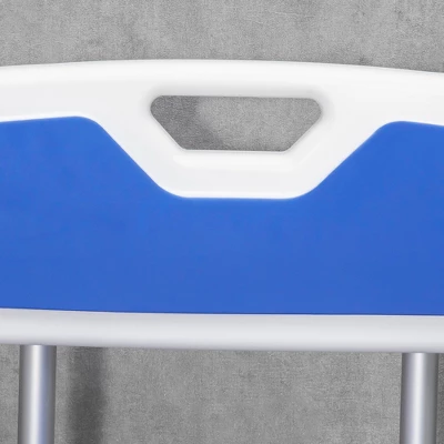 HOMCOM EVA Padded Shower Chair With Arms And Back, Bath Seat With Adjustable Height, Anti-slip Shower Bench For Seniors, Disabled, Tool-Free Assembly 6 HOMCOM EVA Padded Shower Chair With Arms And Back, Bath Seat With Adjustable Height, Anti-slip Shower Bench For Seniors, Disabled, Tool-Free Assembly - Image 4