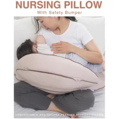 Pharmedoc Nursing Pillow For Breastfeeding - Breast Feeding Pillows With Safety Bumper & Adjustable Waist Straps - Removable Cover - Baby Essentials For Newborn - Full Support For Mom & Baby -Baby Trend Store GUEST ea84aab2 c9cd 48db bd93 441a89c7924c