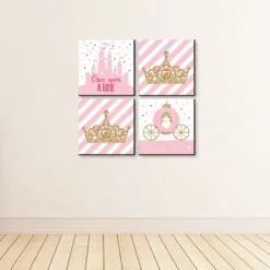Big Dot Of Happiness Little Princess Crown - Kids Room, Nursery Decor & Home Decor - 11 X 11 Inches Nursery Wall Art - Set Of 4 Prints For Baby's Room -Baby Trend Store GUEST ea8a2179 5161 4efc 9cf6 066bb4c35848