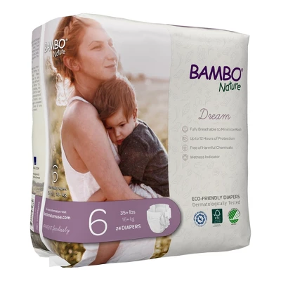 Bambo Nature Baby Baby Diaper Size 6, Over 35 Lbs. 1000016928, 72 Ct 4 Bambo Nature Baby Baby Diaper Size 6, Over 35 Lbs. 1000016928, 72 Ct - Image 2