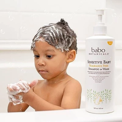 Babo Botanicals Sensitive 2-in-1 Fragrance Free Baby Shampoo & Wash - 16 Fl Oz 6 Babo Botanicals Sensitive 2-in-1 Fragrance Free Baby Shampoo & Wash - 16 Fl Oz - Image 4
