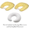 Bacati - 3 Pc Ikat Zigzag Yellow Dots Muslin Hugster Feeding & Infant Support Nursing Pillow Nursing Pillow With Insert -Baby Trend Store GUEST f4946ddf 74c6 4b17 ab8f 355031da0820