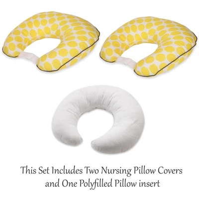 Bacati - 3 Pc Ikat Zigzag Yellow Dots Muslin Hugster Feeding & Infant Support Nursing Pillow Nursing Pillow With Insert 3 Bacati - 3 Pc Ikat Zigzag Yellow Dots Muslin Hugster Feeding & Infant Support Nursing Pillow Nursing Pillow With Insert
