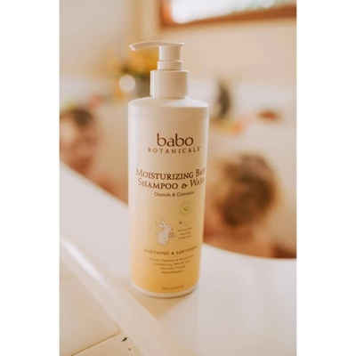 Babo Botanicals Moisturizing 2-in-1 Oatmilk & Calendula Baby Shampoo & Wash - 16 Fl Oz 6 Babo Botanicals Moisturizing 2-in-1 Oatmilk & Calendula Baby Shampoo & Wash - 16 Fl Oz - Image 4