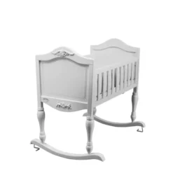 Orbelle Venitan GaGa Wood Rocking Classic Bassinet Great For Nursery Bedroom Den Living Room
